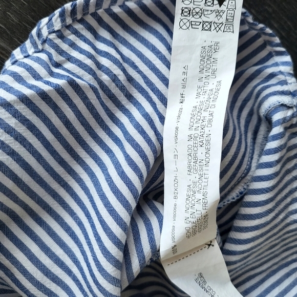 Zara Striped Button-Down Pocket Shirt Blouse - Picture 13 of 13